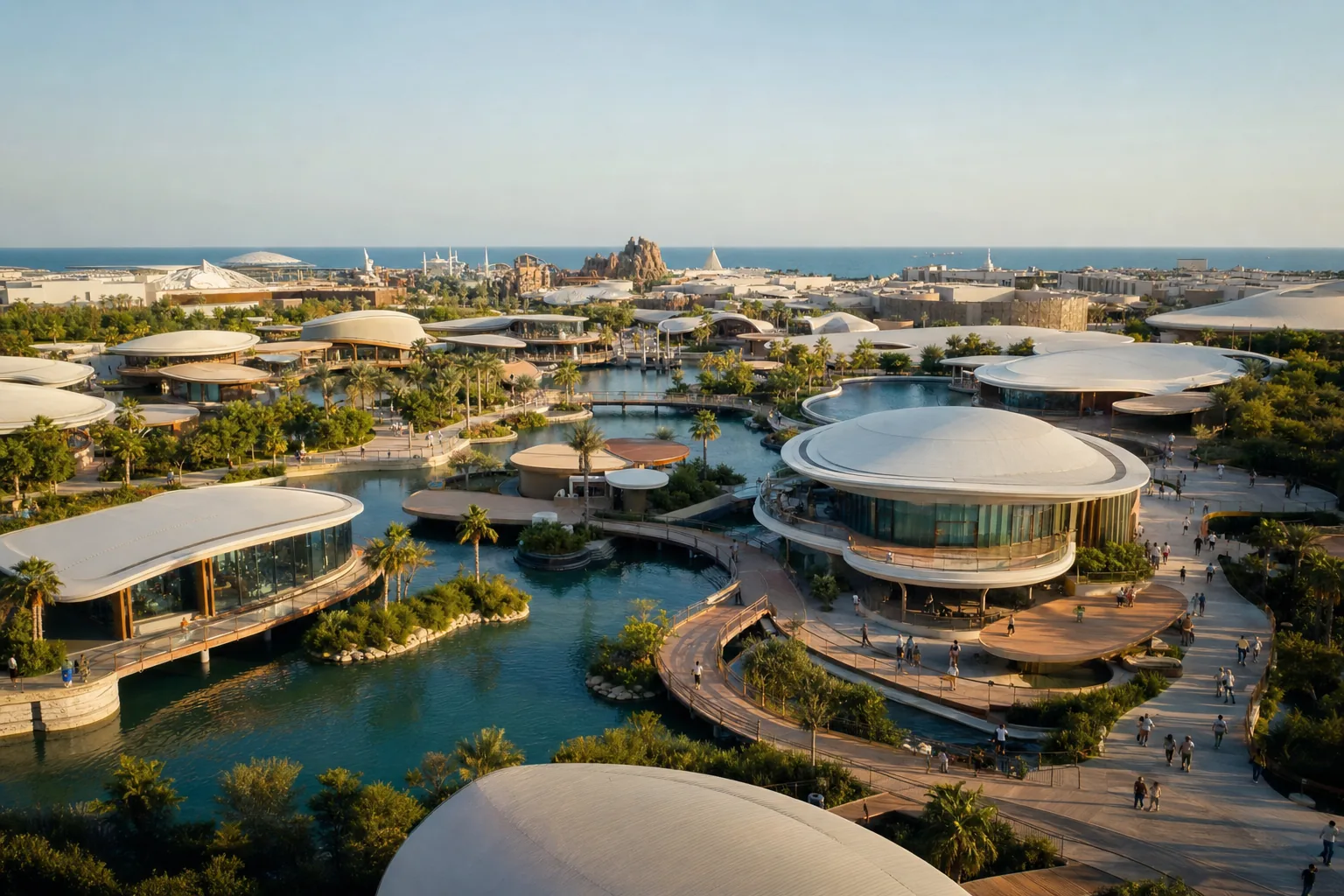 Yas Island aerial view ディズニー予定地 / 価値急騰の起点