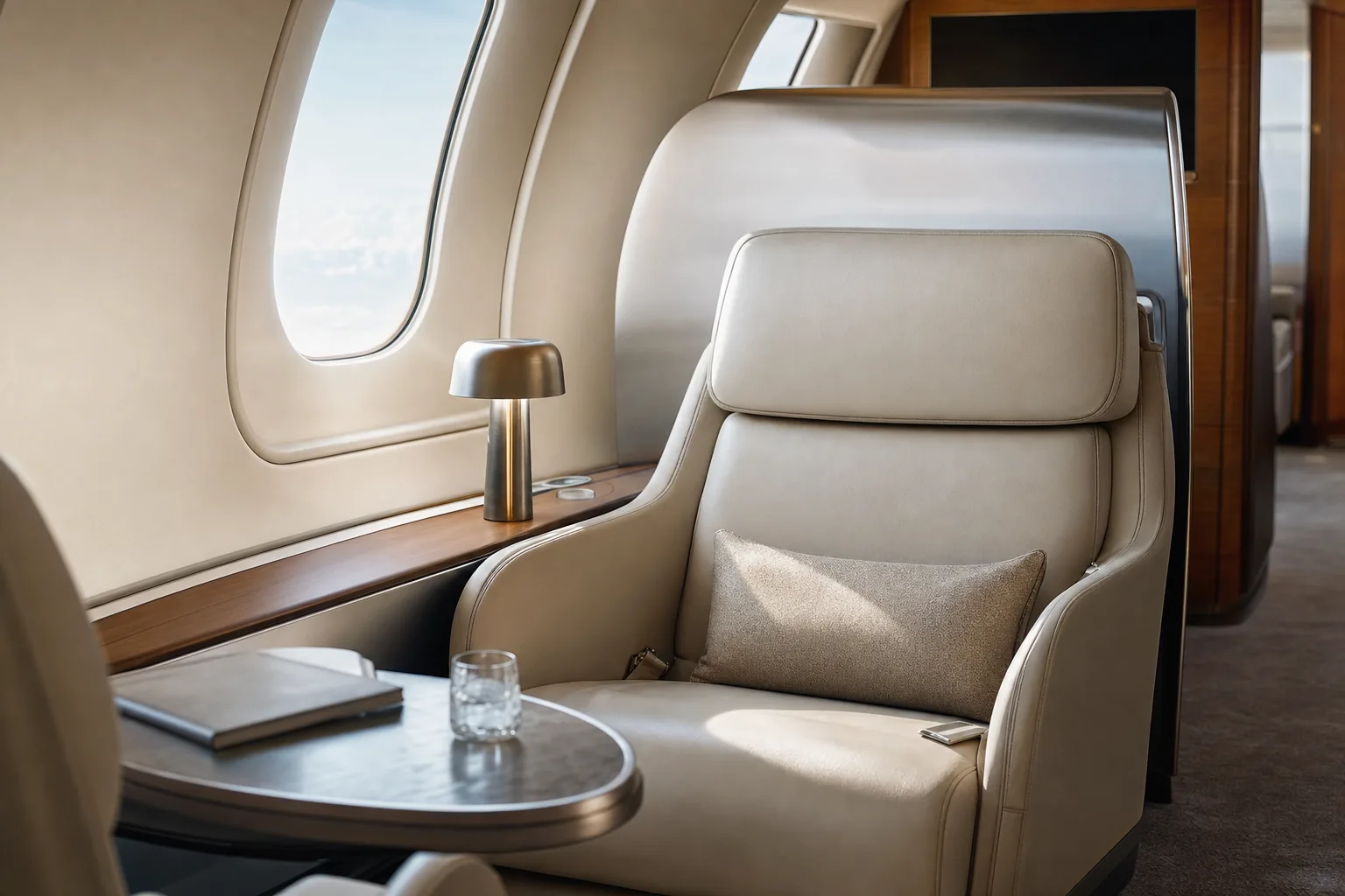 Private jet / first class lounge 富裕層トラベルのメタファー